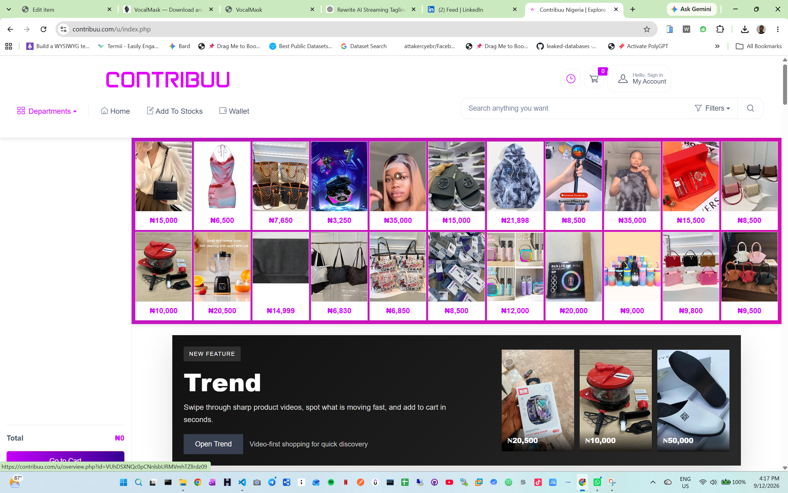 Contribuu social commerce